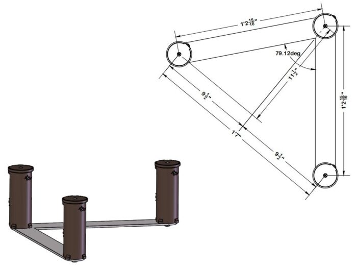 Bronze Stanchion Post Tagline Anchor